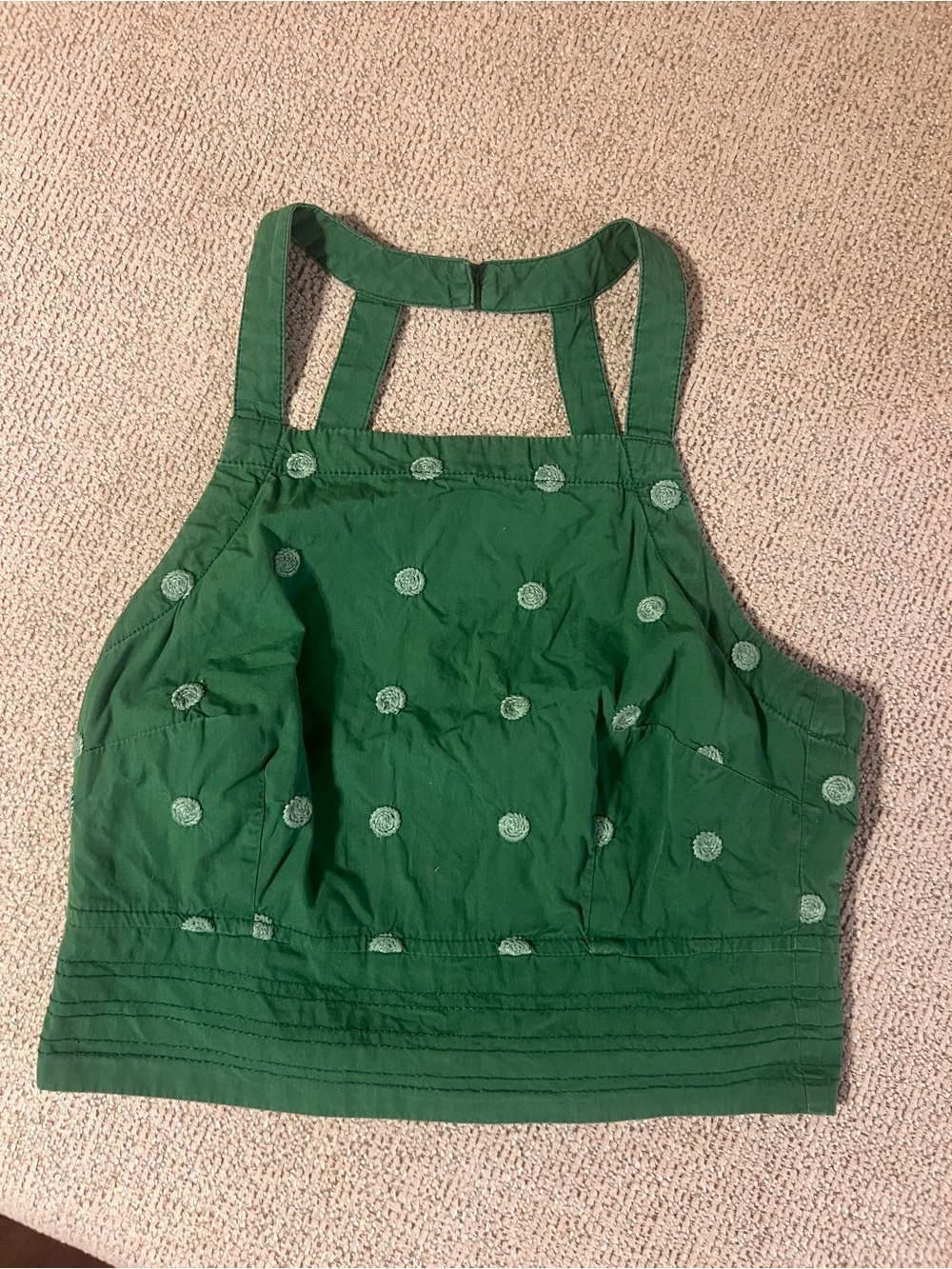 Maeve by Anthropologie Polka Dot Apron Tank Size 6